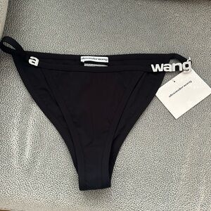 Alexander Wang Black Bikini Bottoms with Crystal Letters New With Tags